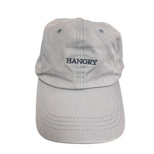 Gray Hangry Embroidered Cap